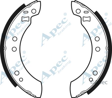 APEC BRAKING Комплект тормозных колодок SHU244